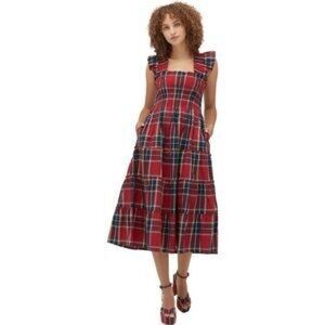Hill House Red and Black Plaid Dress